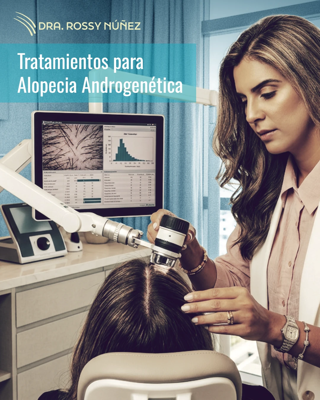 Alopecia androgenética en Santo Domingo — Dra. Rossy Núñez
