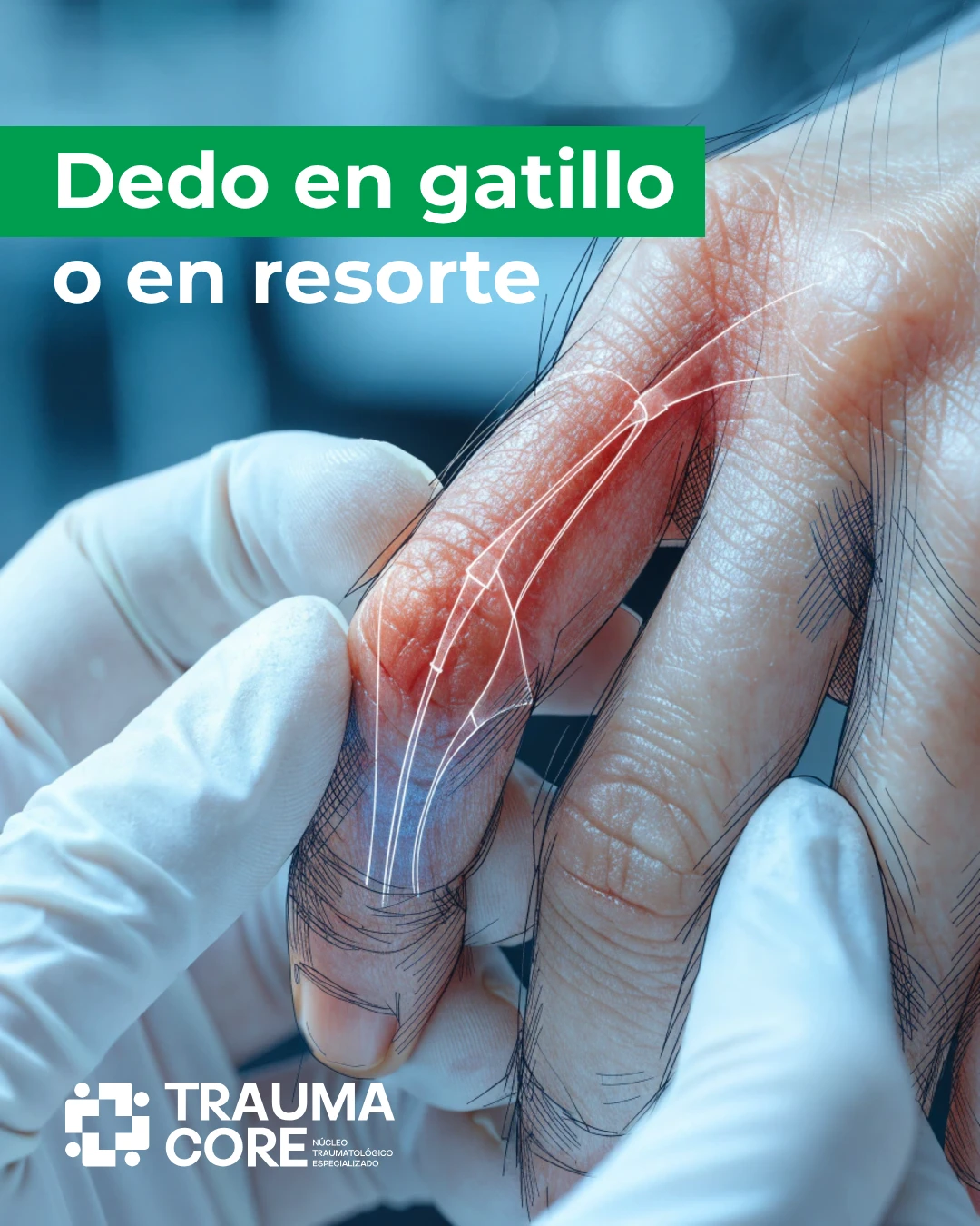 Dedo en gatillo o en resorte