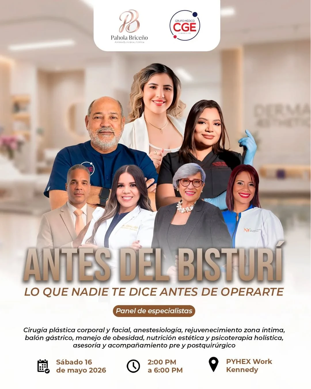 Evento – Antes del bisturí, lo que nadie te dice antes de operarte